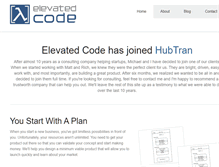 Tablet Screenshot of elevatedcode.com